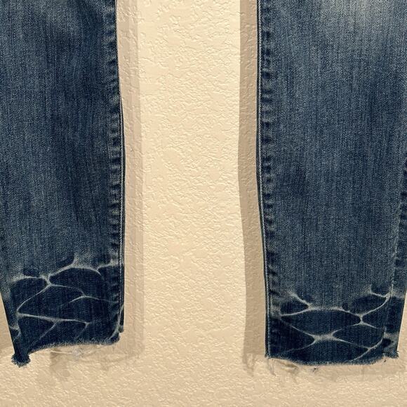 MOTHER The Looker Ankle Fray Jeans Size 25 Distressed Denim Naughty Intentions - Picture 6 of 16
